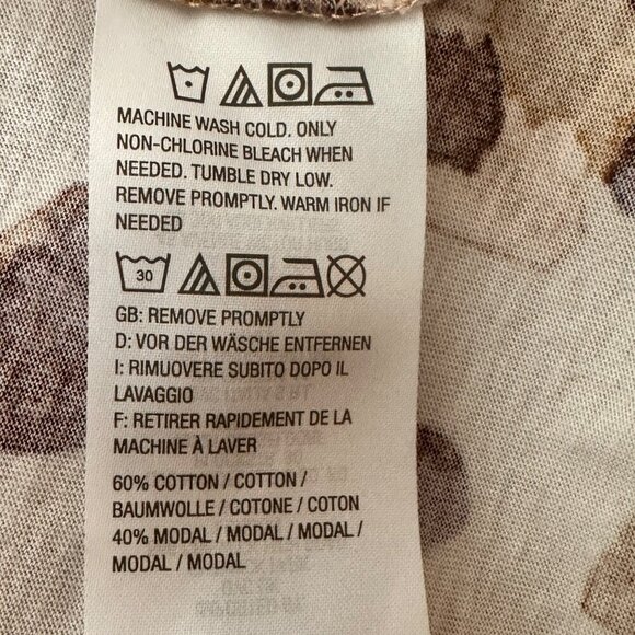 LOGO Leopard Top S Lounge Animal Punk Grunge 90s Boho Cozy Office Fall Autumn - Picture 4 of 7